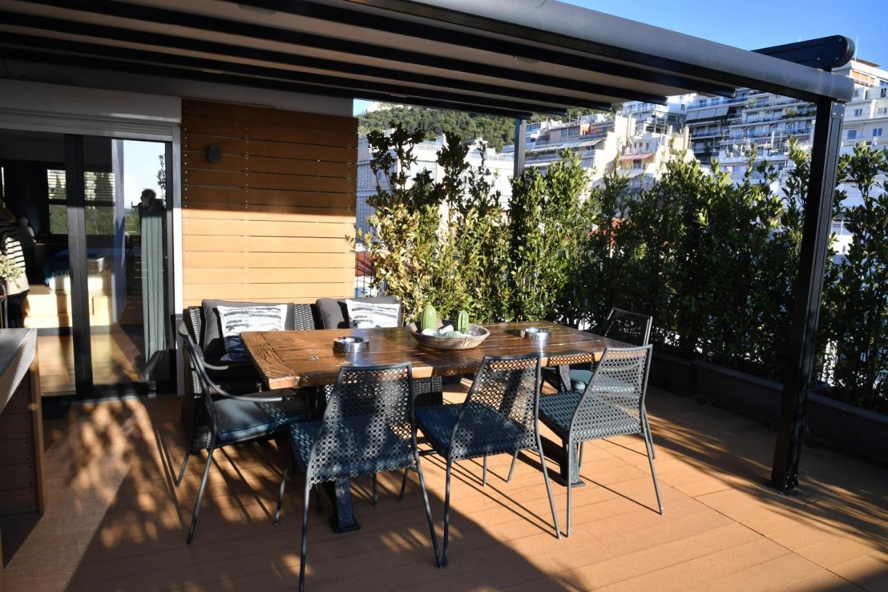 アテネLuxurious Loft With Breathtaking Acropolis Viewアパートメント エクステリア 写真